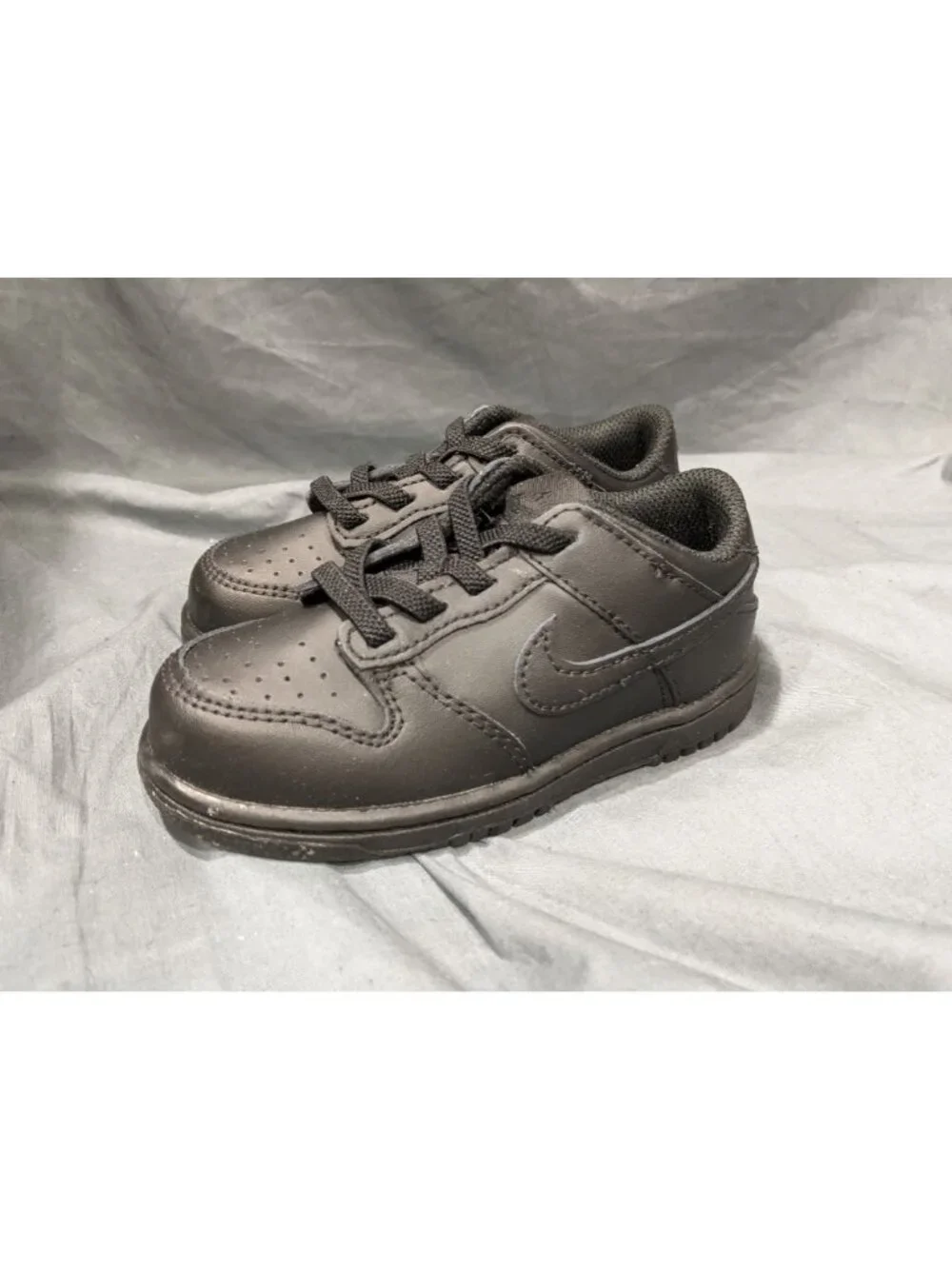Nike Toddlers Dunk Low (TD) Sneakers Lace Up Black Size 5 NEW NO BOX!